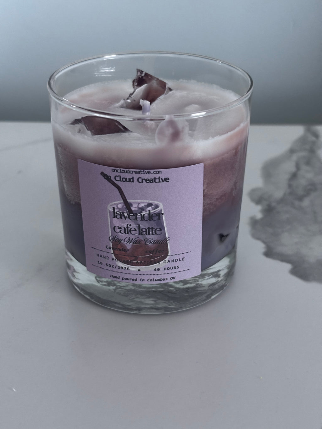Lavender Café Latte Artisan Candle