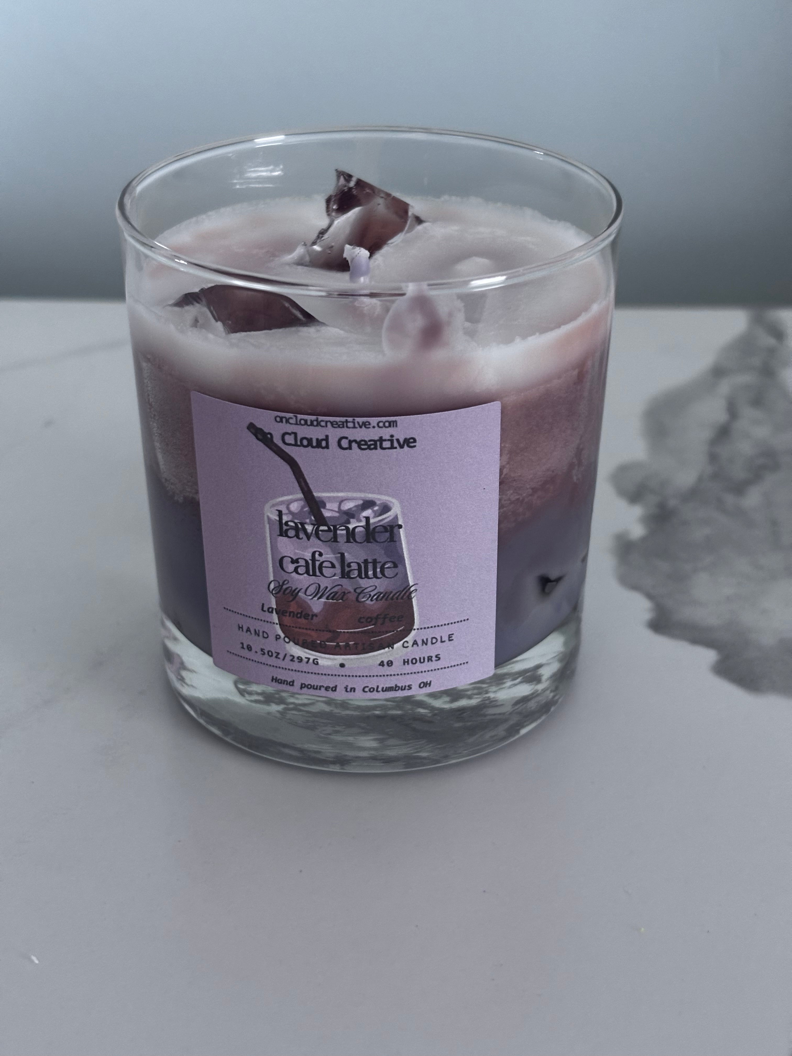 Lavender Café Latte Artisan Candle