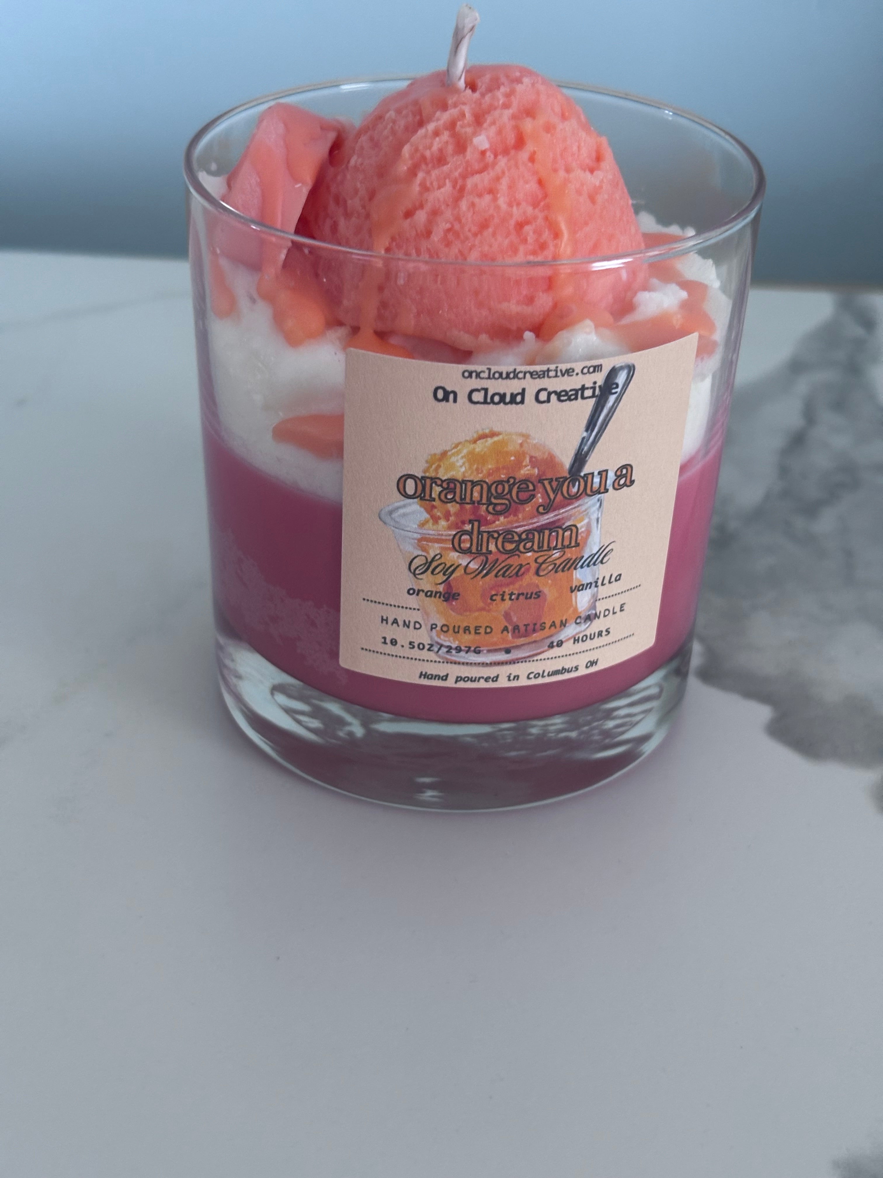 Orange You a Dream Sherbet Artisan Candle
