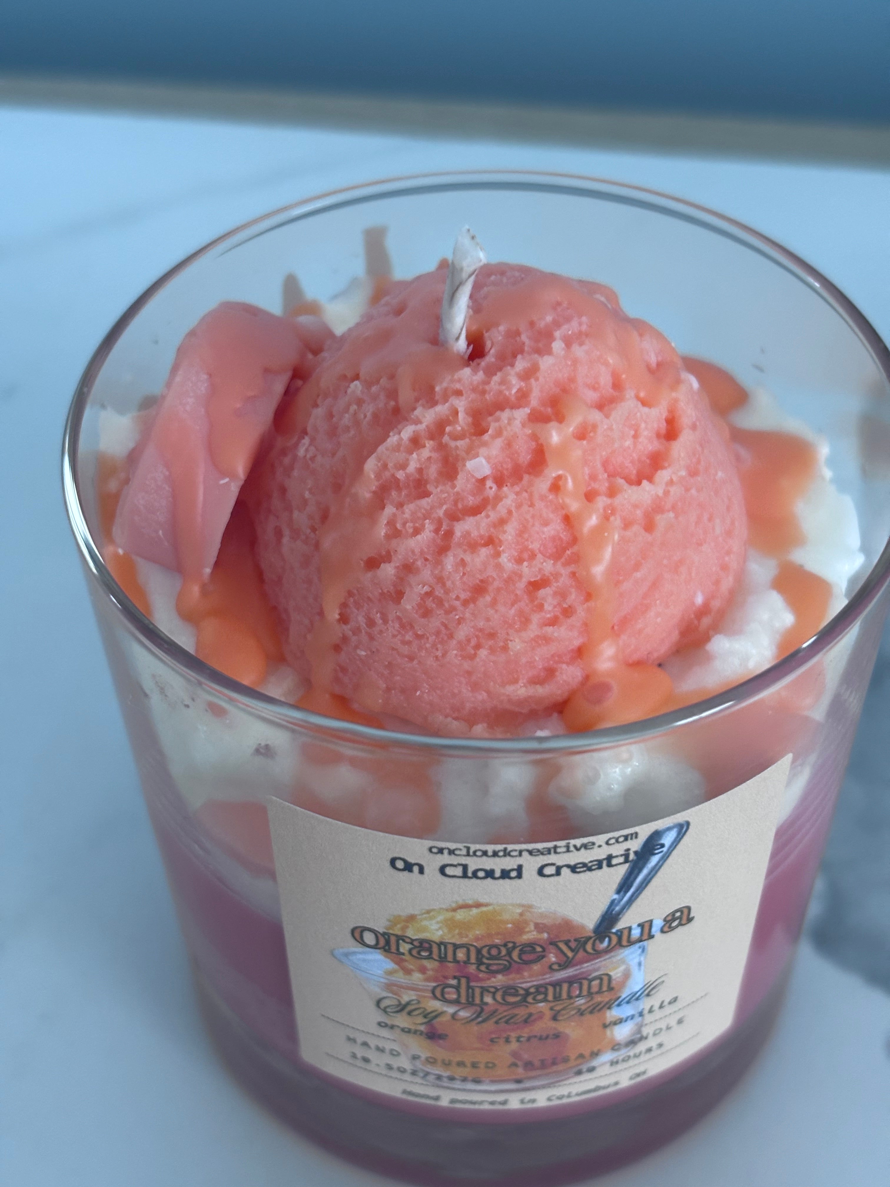 Orange You a Dream Sherbet Artisan Candle
